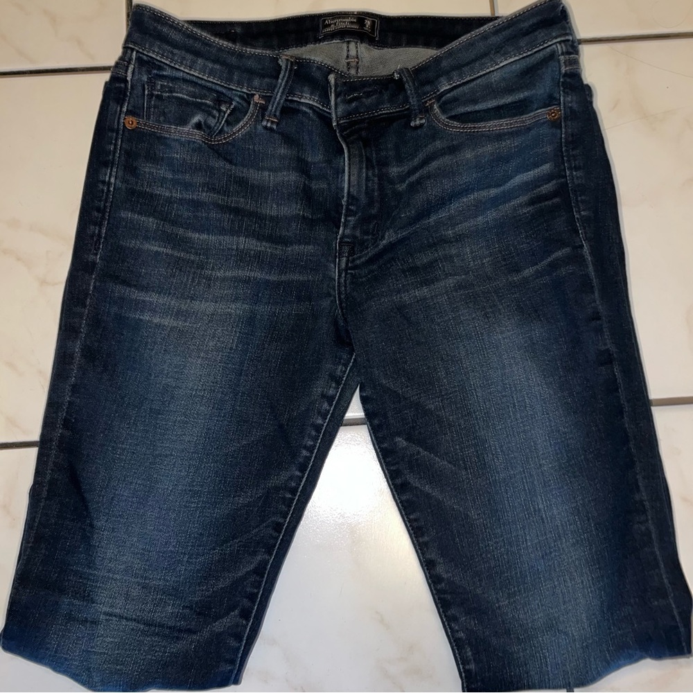 Abercrombie & Fitch Harper Super Skinny Dark Blue Jeans Size 26 /2R